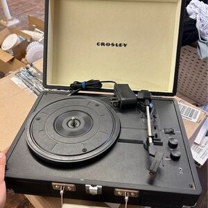 Crosley Black Vintage-Style Record Player